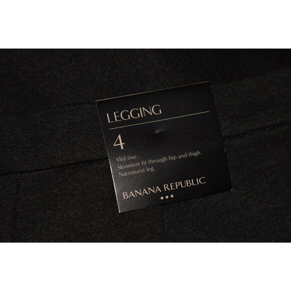 BANANA REPUBLIC NEW $99 Charcoal Ponte Knit Stretch Skinny Leg Legging Size 4‎ - Picture 3 of 4